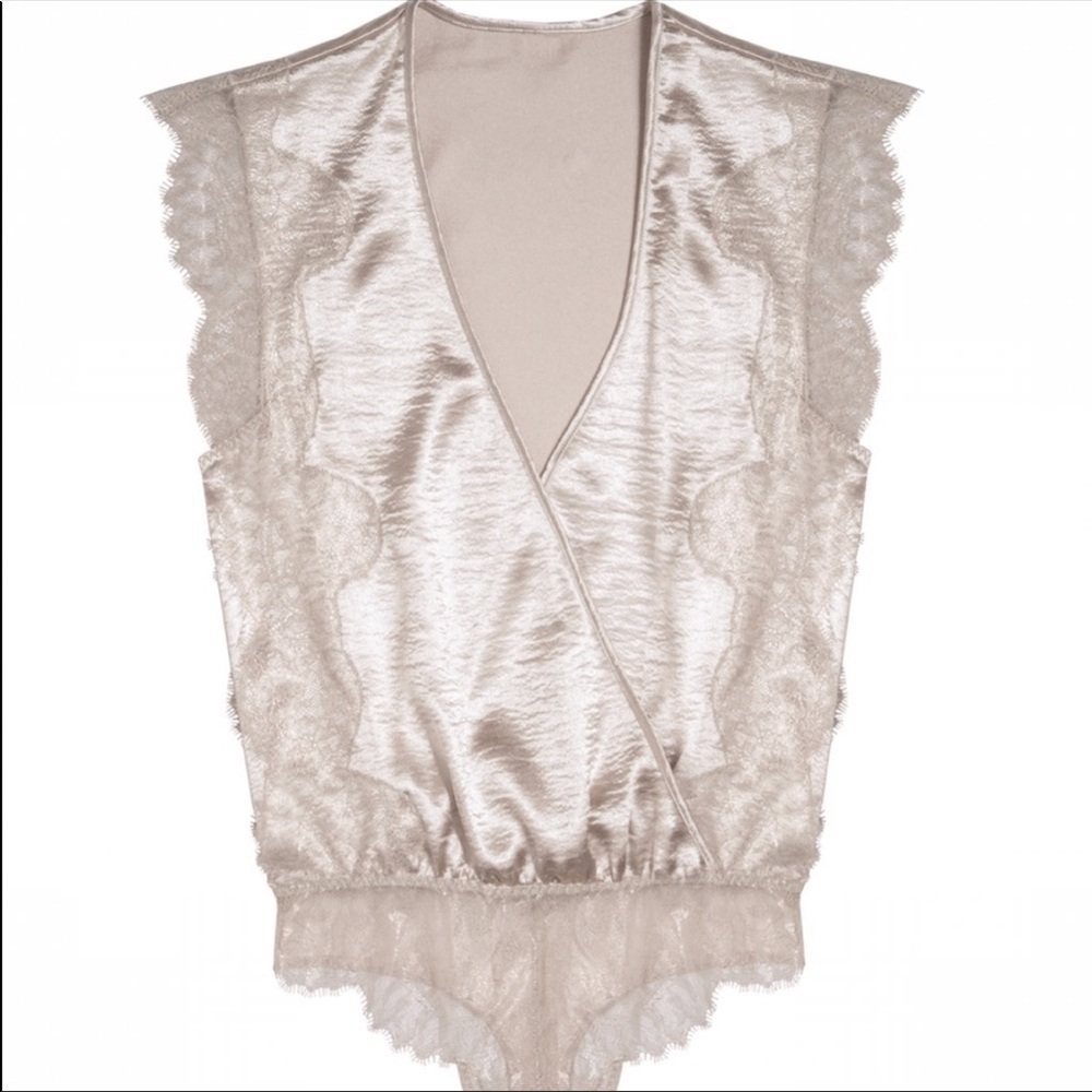 Victoria’s Secret Dream Angel’s Chantilly Lace Wrap Bodysuit